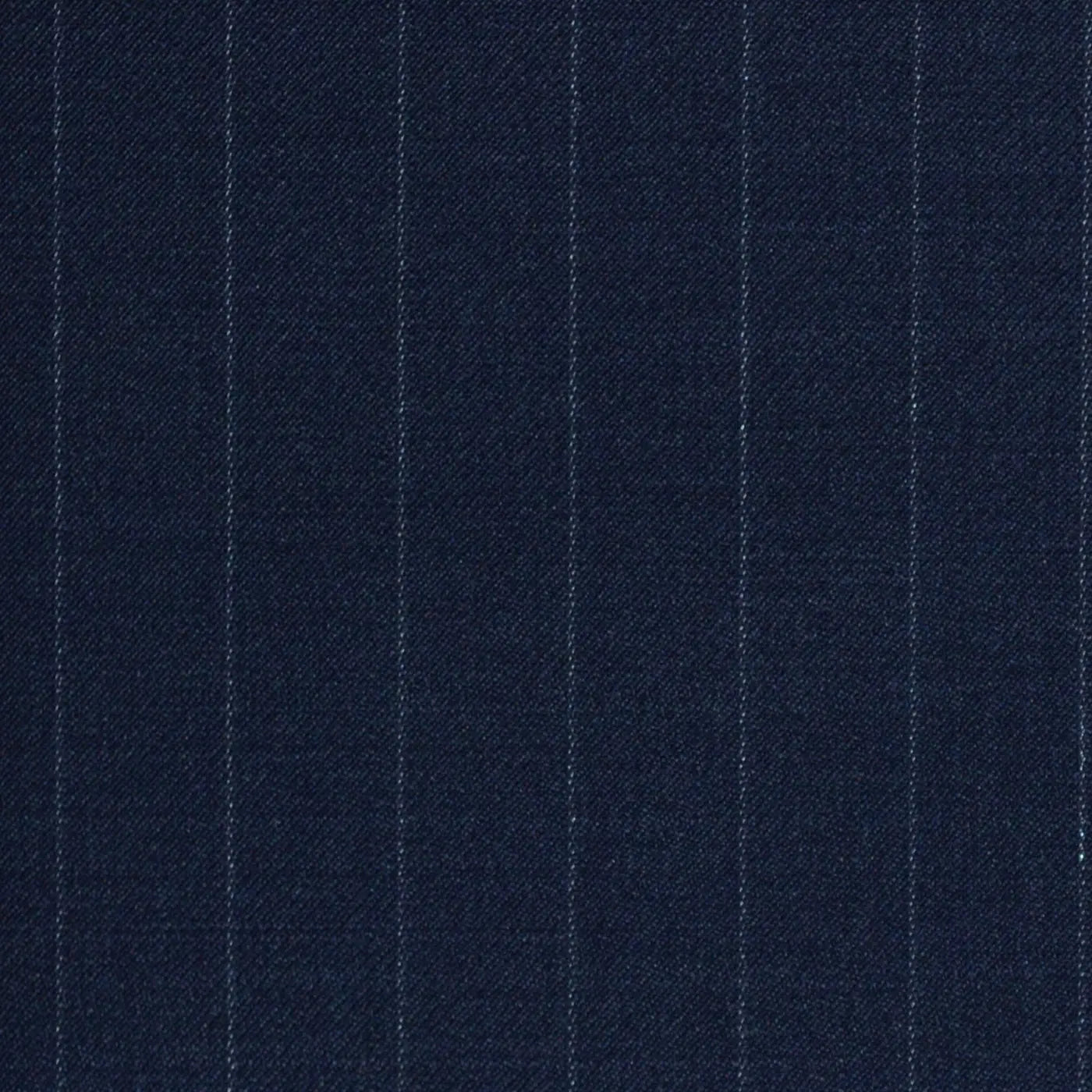 Bright Navy Blue 1/2" Muted Chalk Stripe Super 120's All Wool Suiting