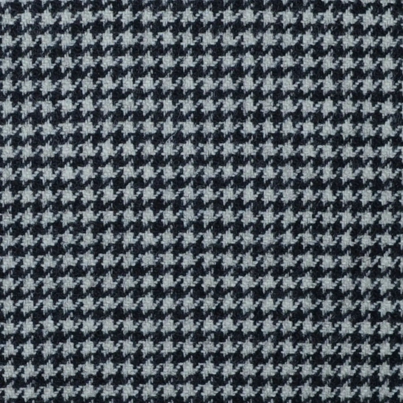 Black and White Dogtooth Check Lambswool & Cashmere Jacketing