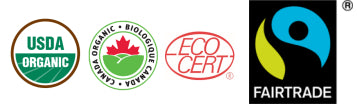 organic chaga coffee certified logos