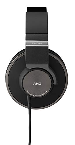  AKG Pro Audio K92 Over-Ear, Closed-Back, Studio Headphones,  Matte Black and Gold : Musical Instruments