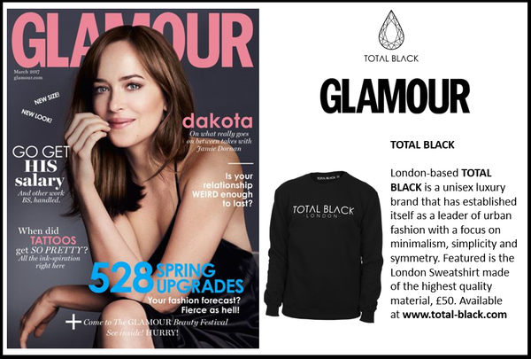 TOTAL BLACK X GLAMOUR MAGAZINE UK