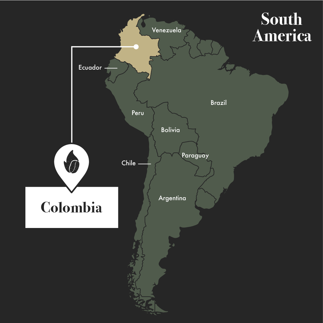 colombian coffee map