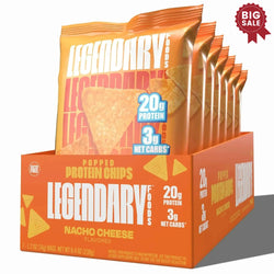 Legendary Foods - Popped Protein Chips - Nacho Cheese - 7 Pack