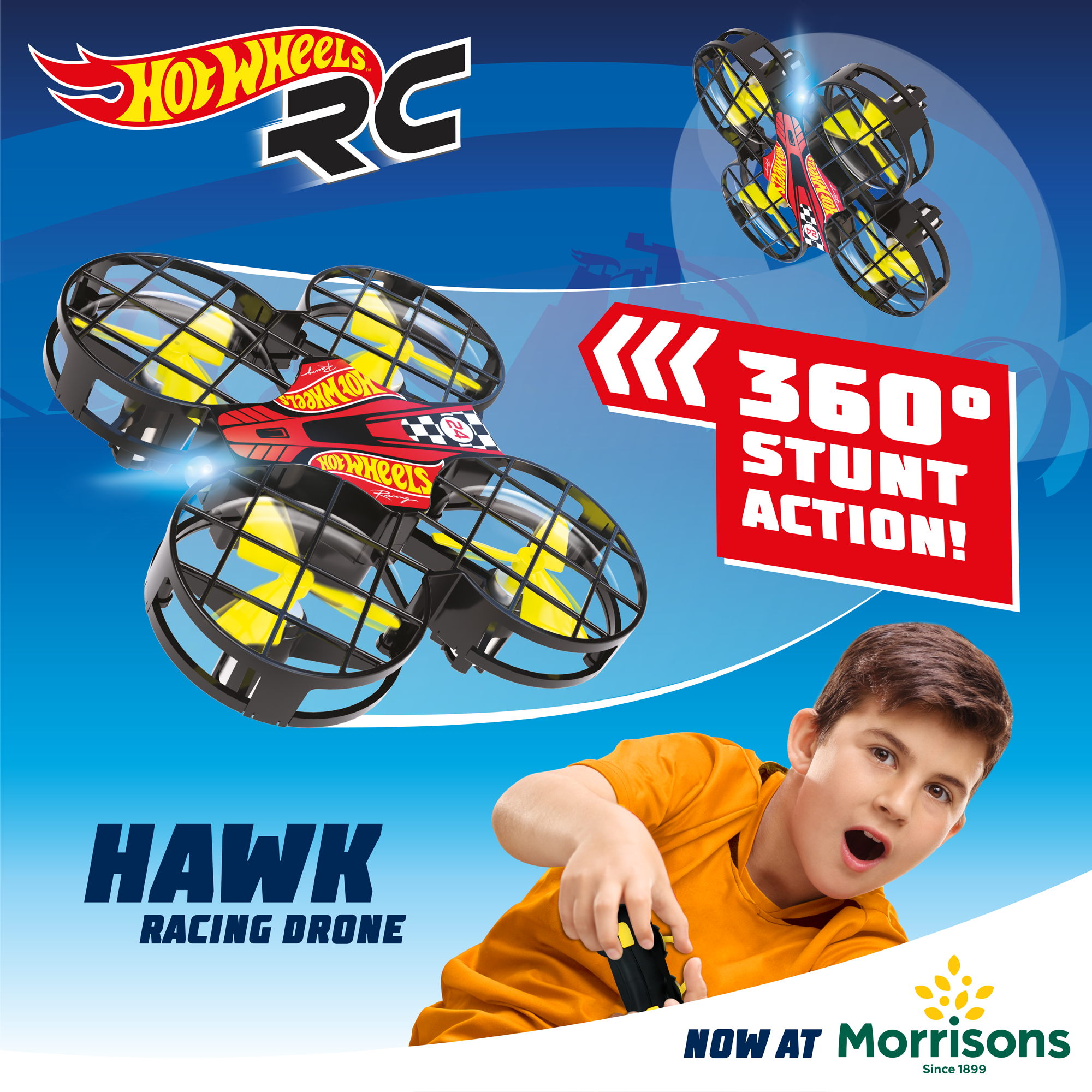 bladez hot wheels drx hawk racing drone with controller
