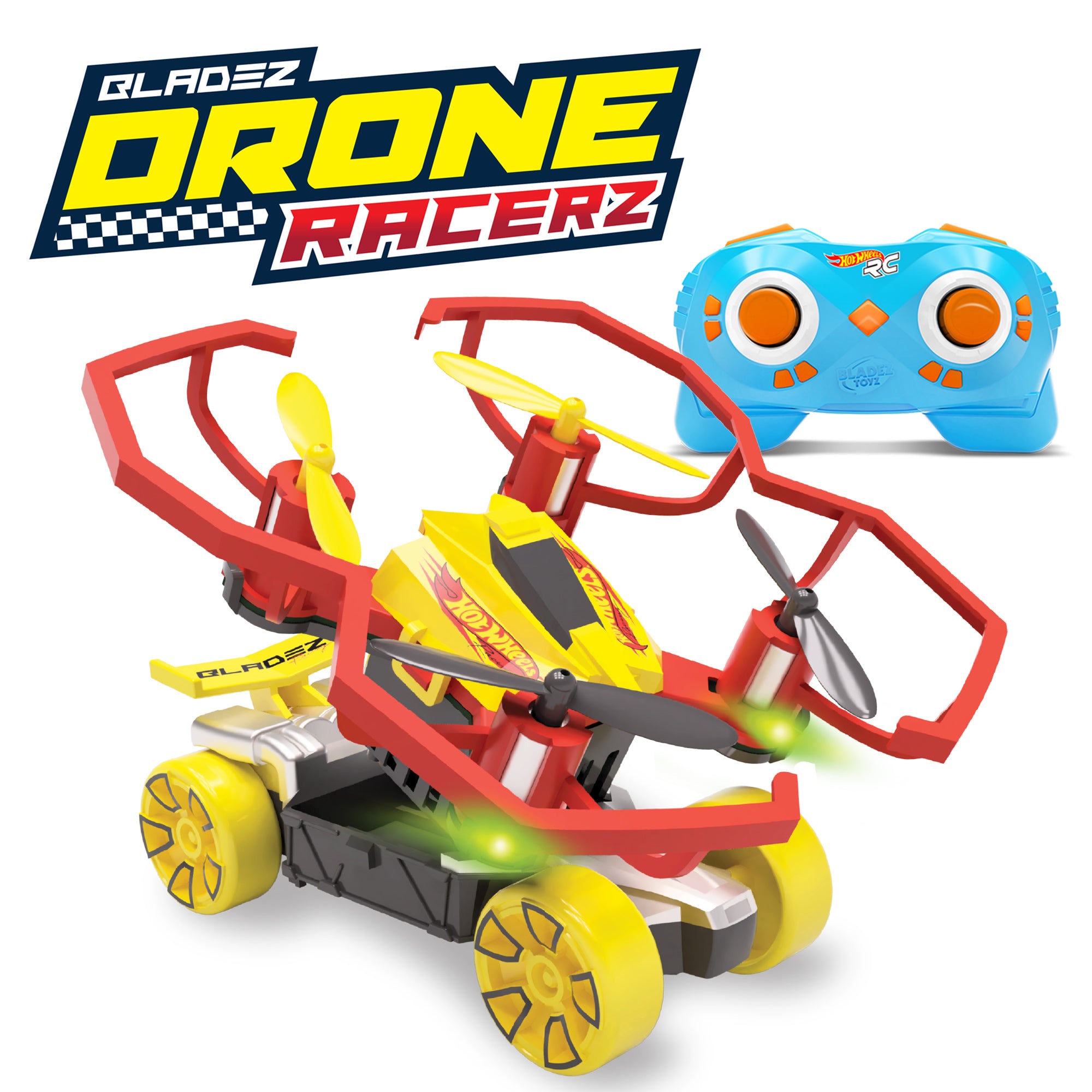 hot wheels rc bladez drone racerz drone & vehicle set