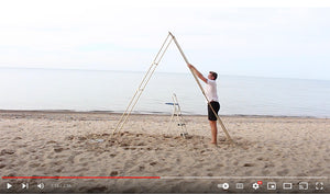 Triangle Wedding Arch Beach Installation Time Lapse Video