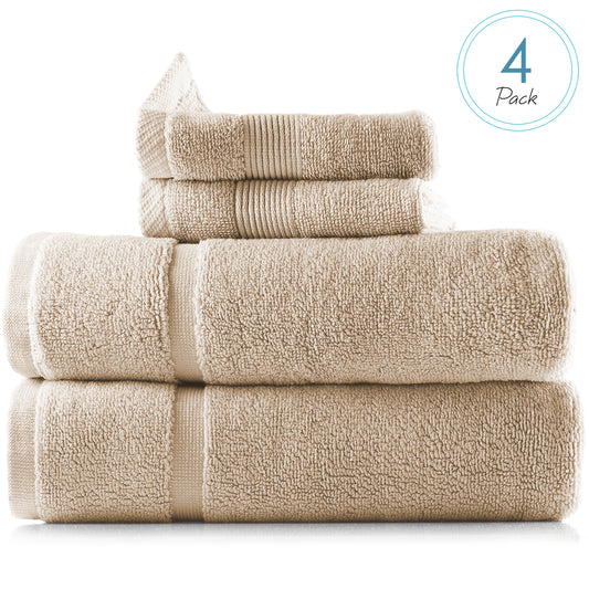 Hearth & Harbor Bath Towel Collection, 100% Cotton Luxury Soft 10 Pc Set –  Ice Blue 