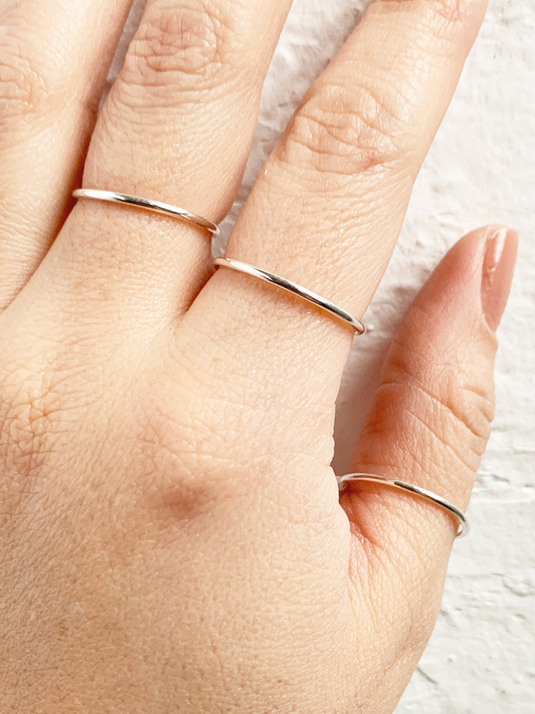 Mystery Stacking Ring  Recycled Sterling Silver – Lackadazee