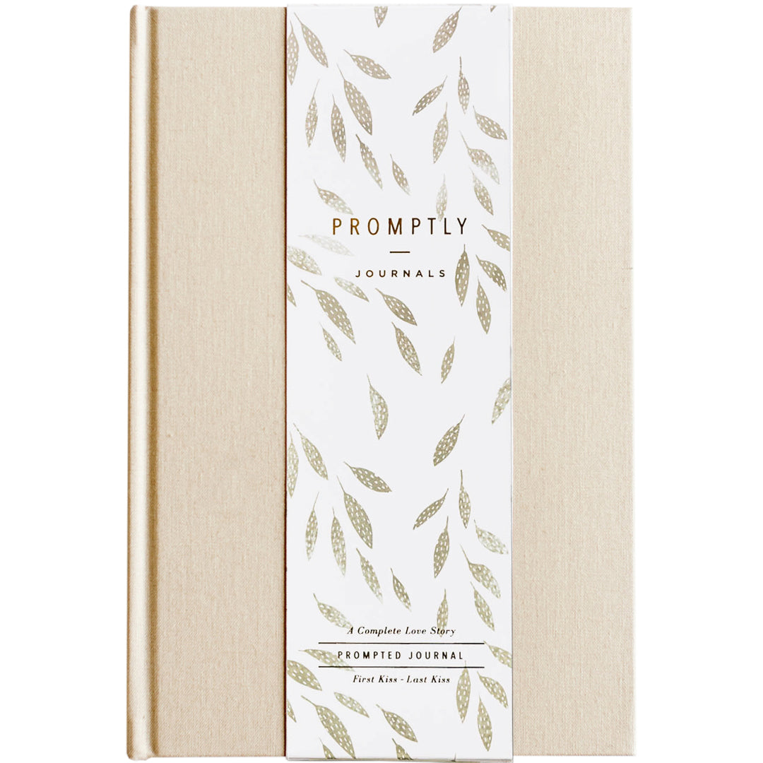 Promptly Journals - Love Story Journal - Sand