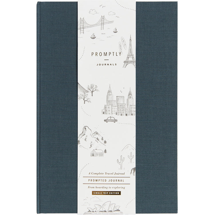 Promptly Journals - Travel Journals - Deep Blue