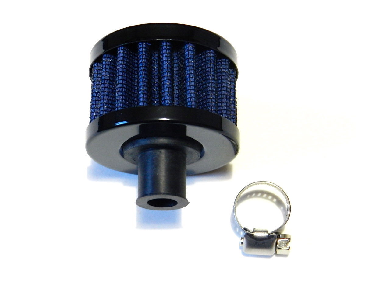 UNIVERSAL VALVE COVER AIR FILTER BREATHER WITH CLAMP 9MM RED OR BLUE ...