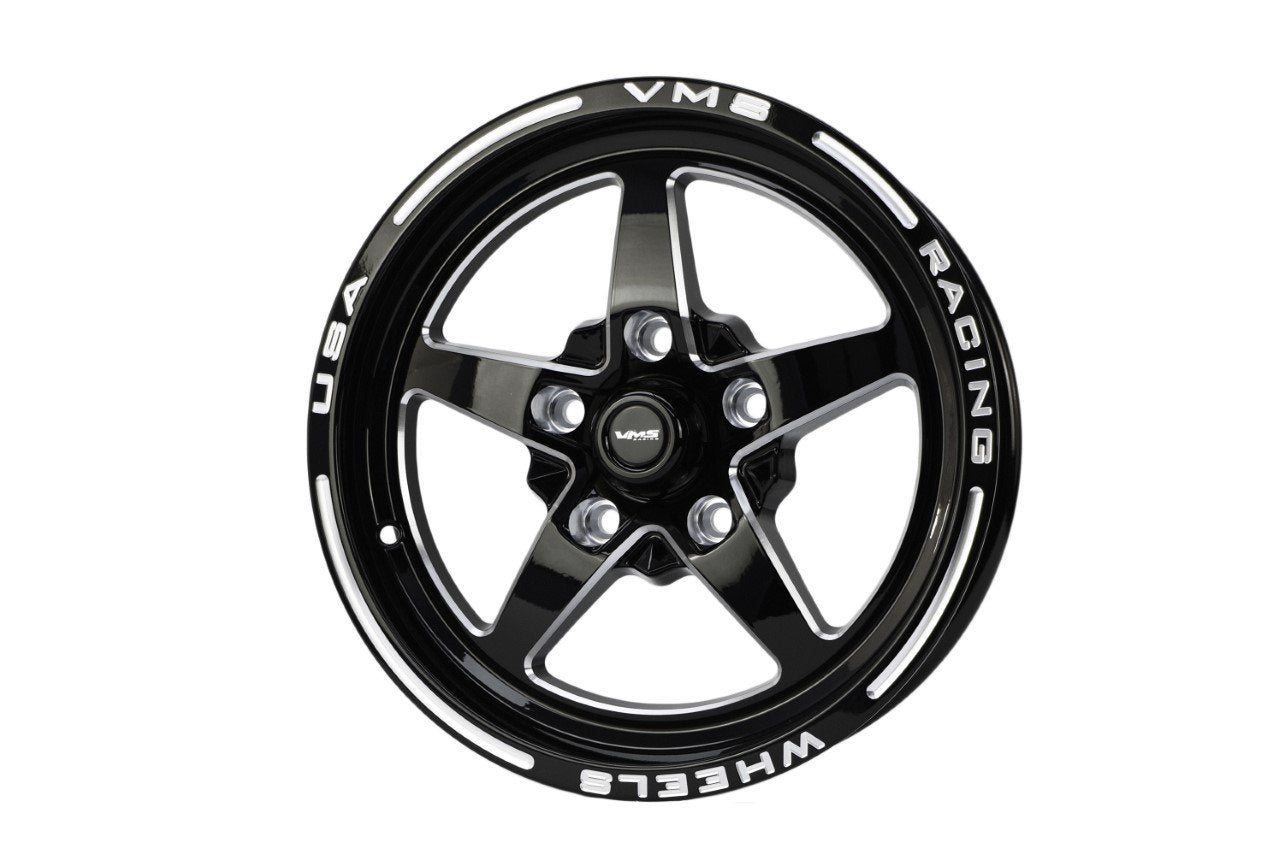 FRONT DRAG RACE V-STAR 5 LUG WHEEL 15X3.5 5x120.7 (5x4.75") -13 OFFSET (1.75" BACKSPACING) // PART # VWST055