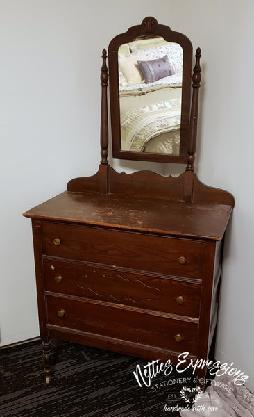 How To Update An Old Dresser Netties Expressions