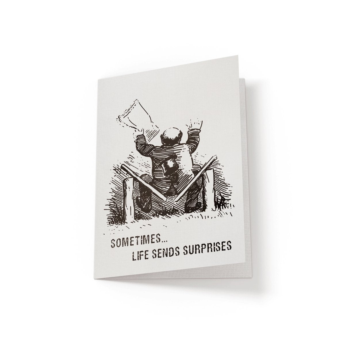 Sometimes life sends surprises - Greeting Card | Netties Expressions