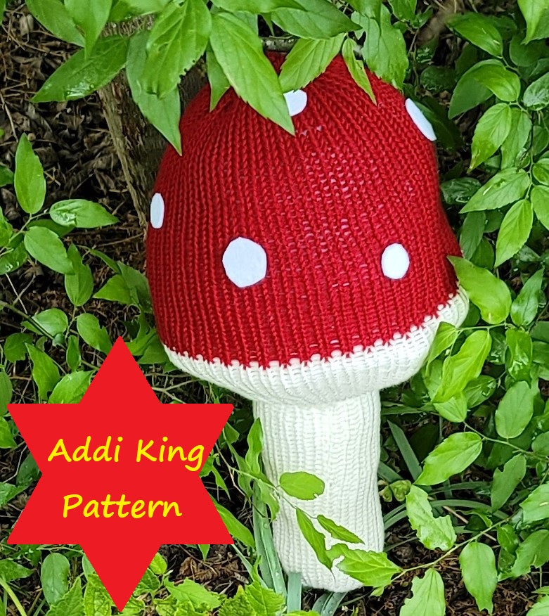 Mushroom Pillow Pattern for Addi Knitting Machine My Fingers Fly