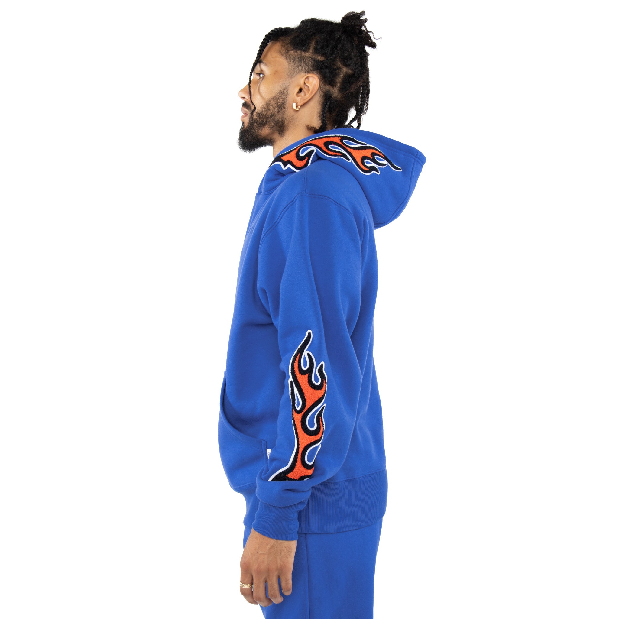 EPTM FLAME HOODIE-BLUE