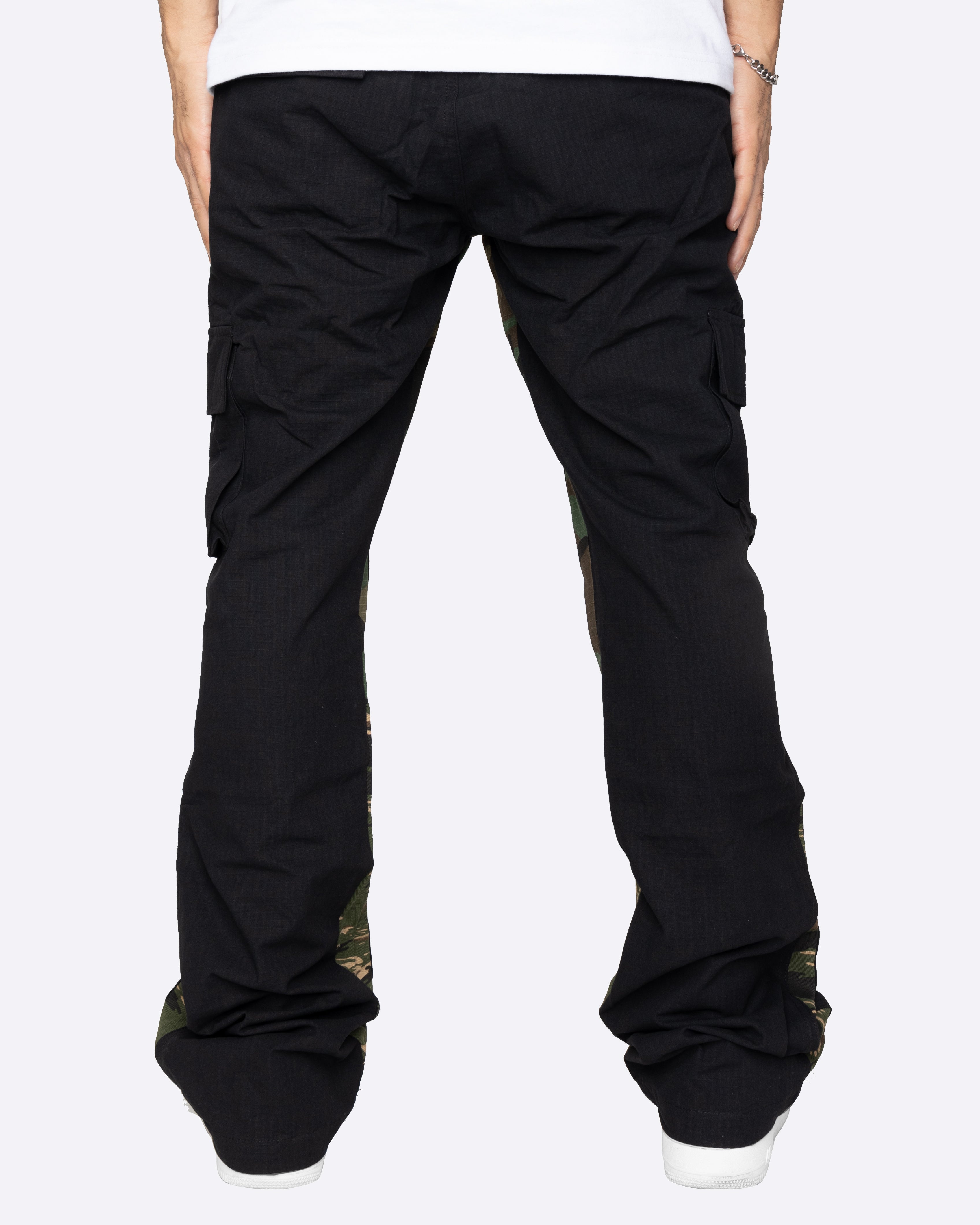 EPTM CAMO FLARE PANTS-BLACK