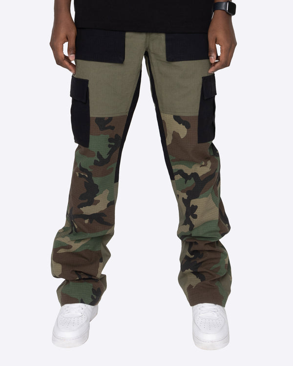 EPTM Camo Pocket Khaki Flare Pants