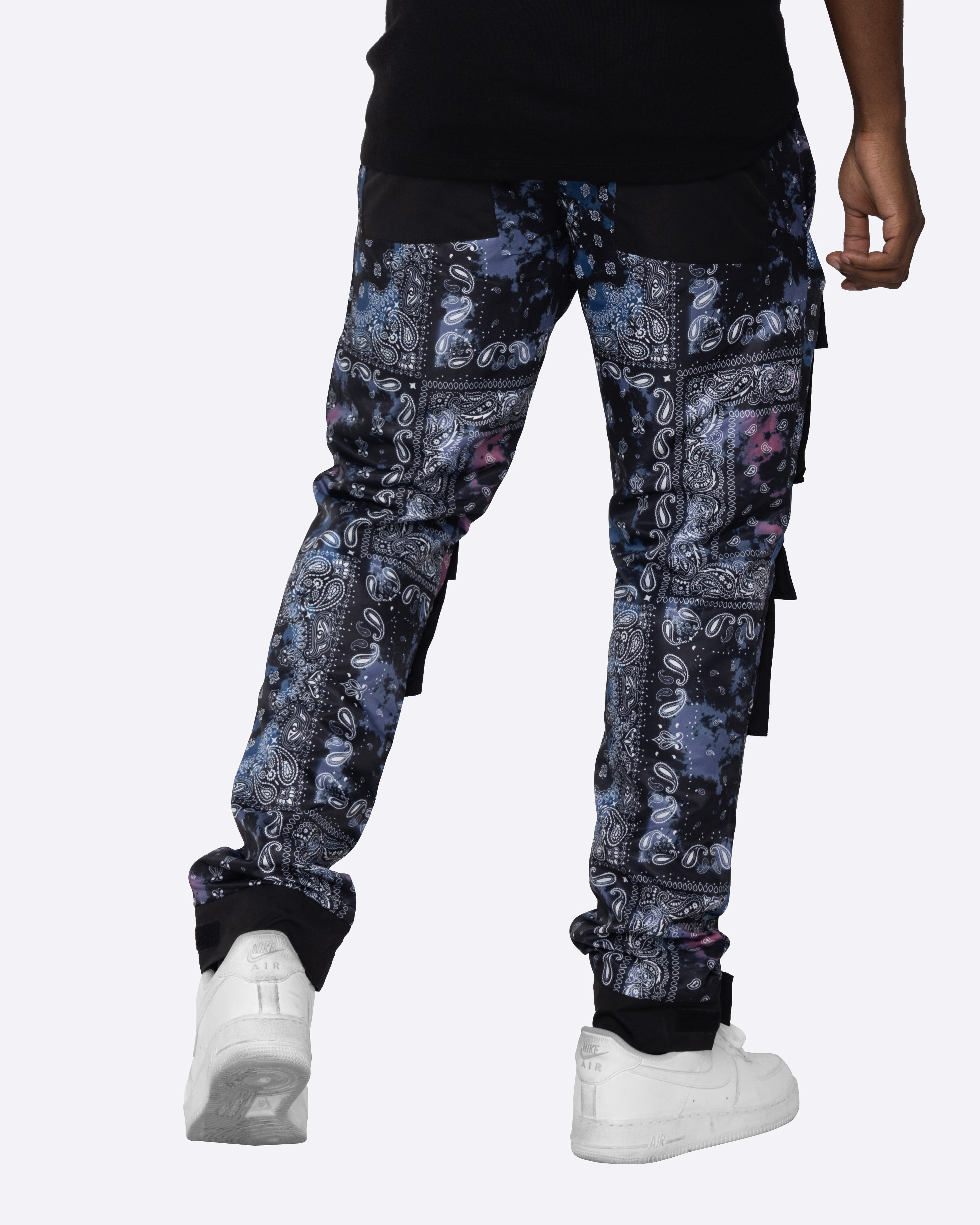 EPTM TIE DYE BANDANA PANTS-BLACK