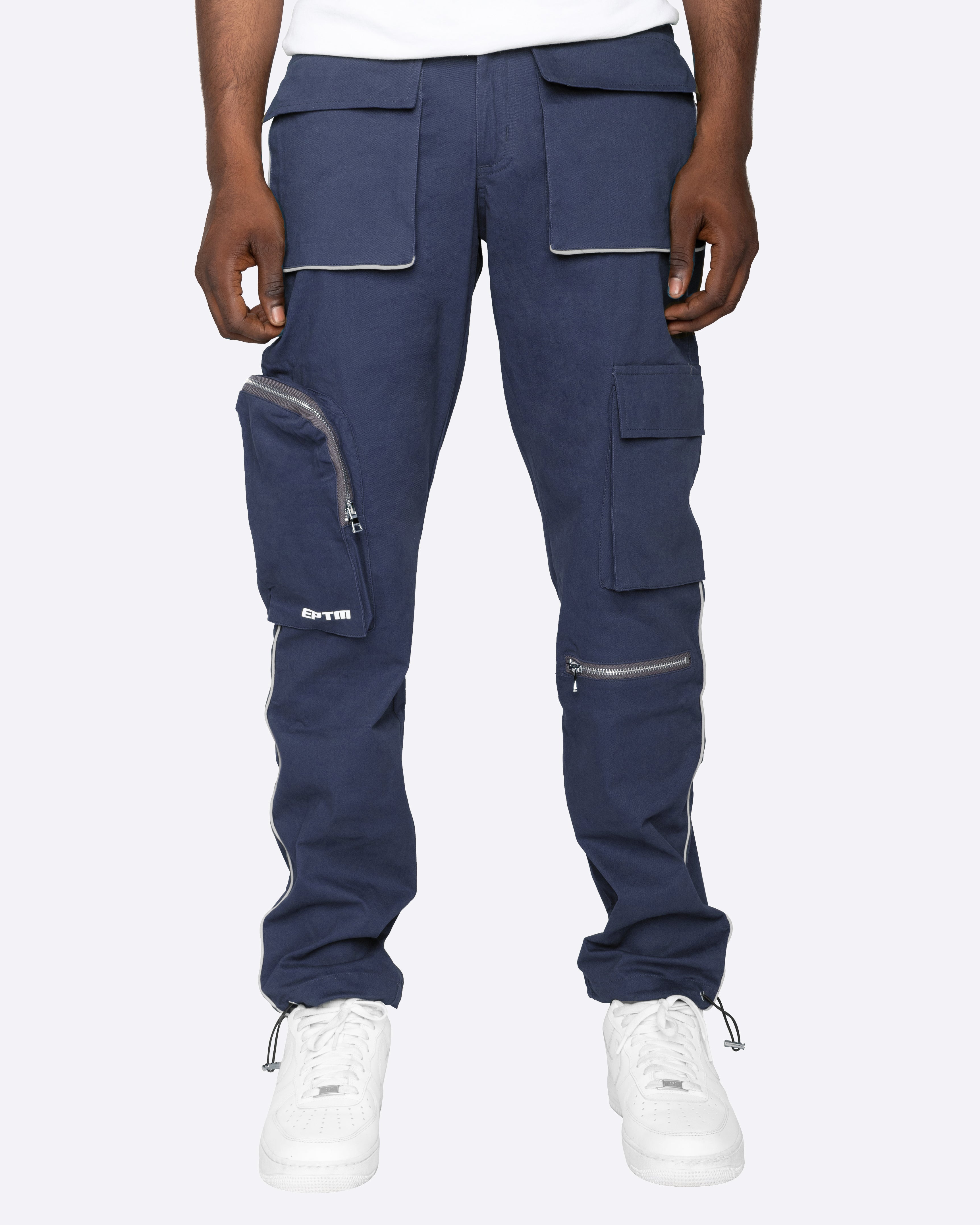 EPTM TWILL 3M PIPING CARGO PANTS-NAVY