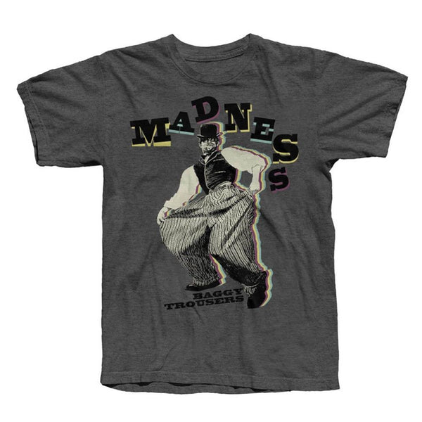 Baggy Trousers Dark Heather T-Shirt | Clothing | Madness UK