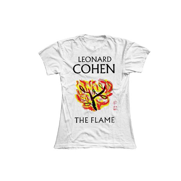 THE FLAME LADIES WHITE T-SHIRT - Leonard Cohen UK product image