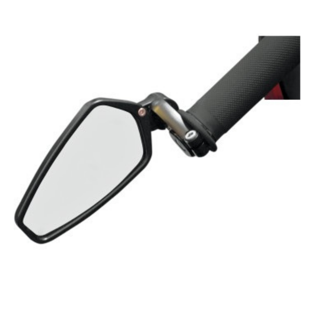 送料無料・名入れ彫刻 MotorToGo Compatible Pair Arrow Black with Golden Stem CNC  Handlebar Bar End Motorcycle Mirrors for 2006 Aprilia Tuono 1000R 並行輸入品 