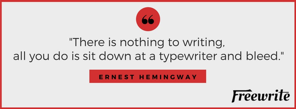 Ernest Hemingway Writing Tips