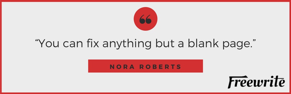 Nora Roberts' Writing Tip