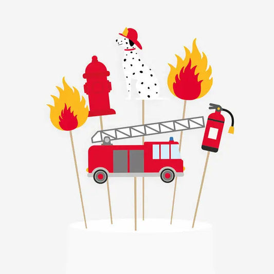 Firefighter Cake Toppers My Little Day