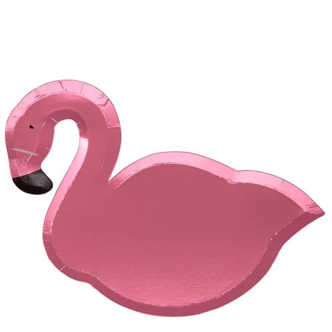 flamingo party decoration plate