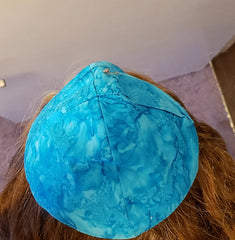 sea turquoise batik yarmulke