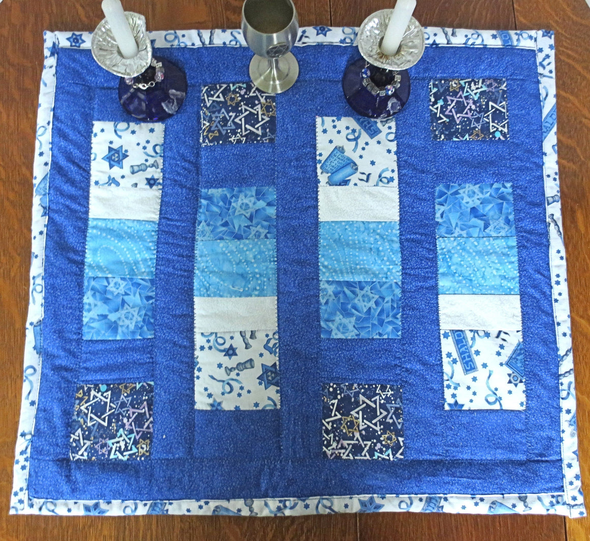 On Sale Judaica quilted padded rectangular table runner double sided ...