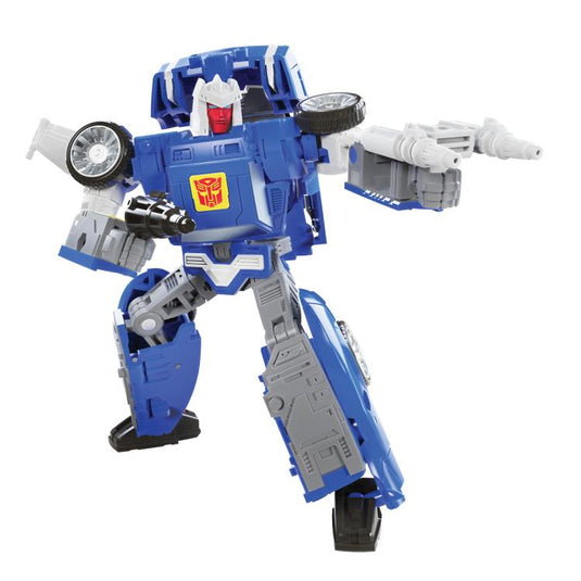 Transformers Toys Generations Legacy Deluxe Prime Universe Knock-Out Action  Figure - Kids Ages 8 and Up, 5.5-inch