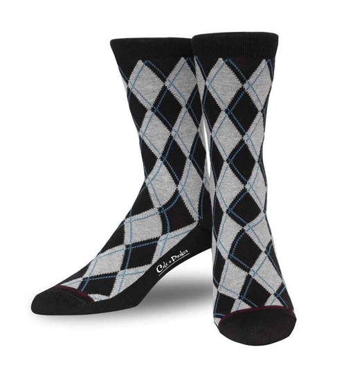 Mens Argyle Dress Crew Socks at The Abbey Collection