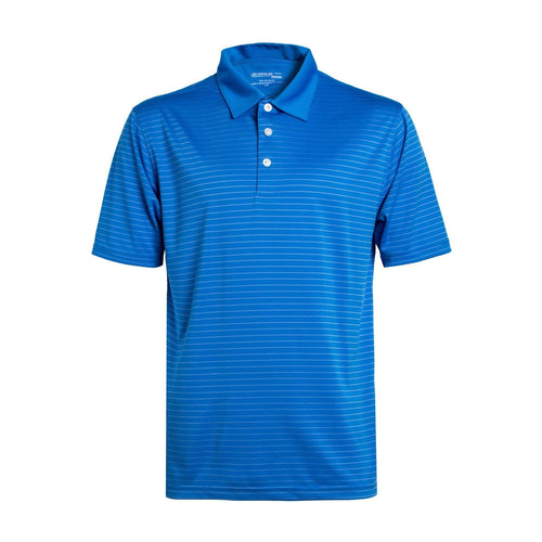 Printed Tech Polo Shirts Available in Blue & White