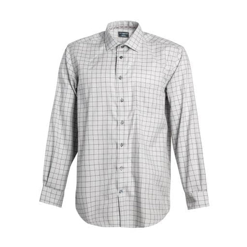 Leo Chevalier Grey Long Sleeve 100% Cotton Non-Iron Dress Shirts