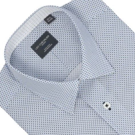 Blue 100% Cotton Non-Iron Long Sleeve Dress Shirts