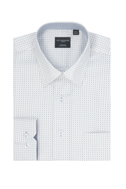 White 100% Cotton Non-Iron Long Sleeve Dress Shirts