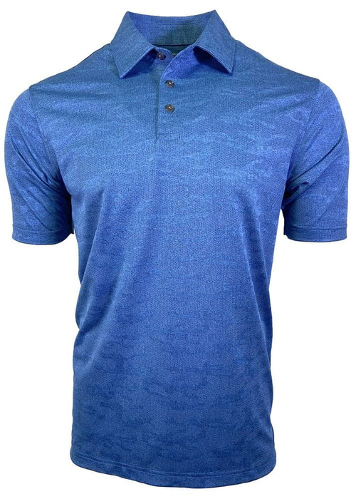 Blue Mapping Performance Polo Shirts