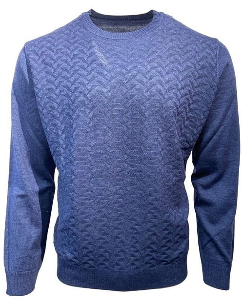 Mens Merino Wool Crewneck Sweater - Made In Italy | Embrace Three Exquisite Colors