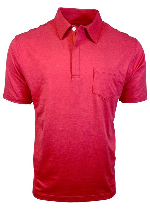 True Red Lightweight Golf Shirts for Men