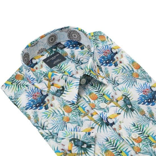 Toucan Multi-Color Men's Button Down Shirt
