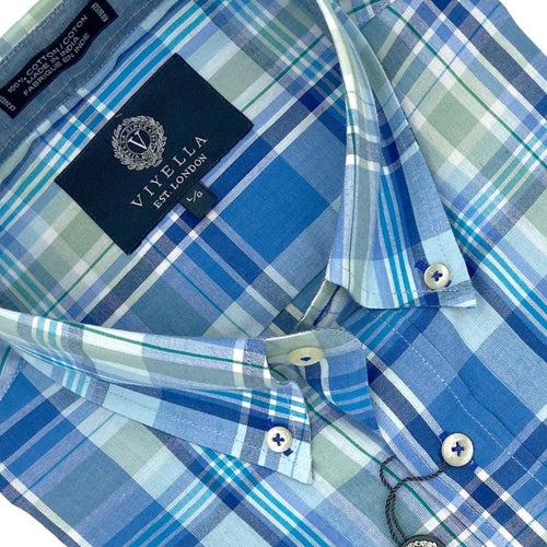 Expertly Crafted Chambray Plaid Madras Shirts The Abbey's Finest