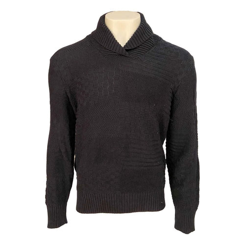 Elevate Your Style with this Navy Blue 100% Cotton Shawl Neck Sweaters: Comfortable and Trendy