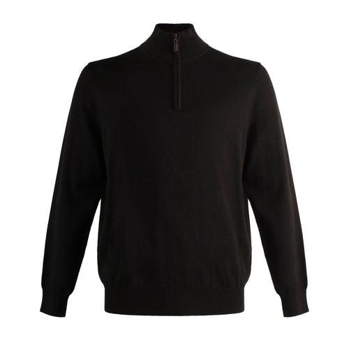 Mens Light Weight Quarter Zip Sweaters in Cotton Silk Nylon Available in 11-Color