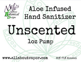 Aloe Infused Hand Sanitizer (1oz Pump)