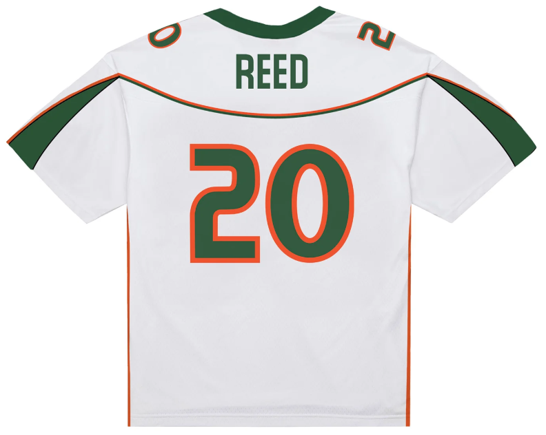 Mitchell & Ness Miami Hurricanes Ed Reed #20 2001 Jersey - White