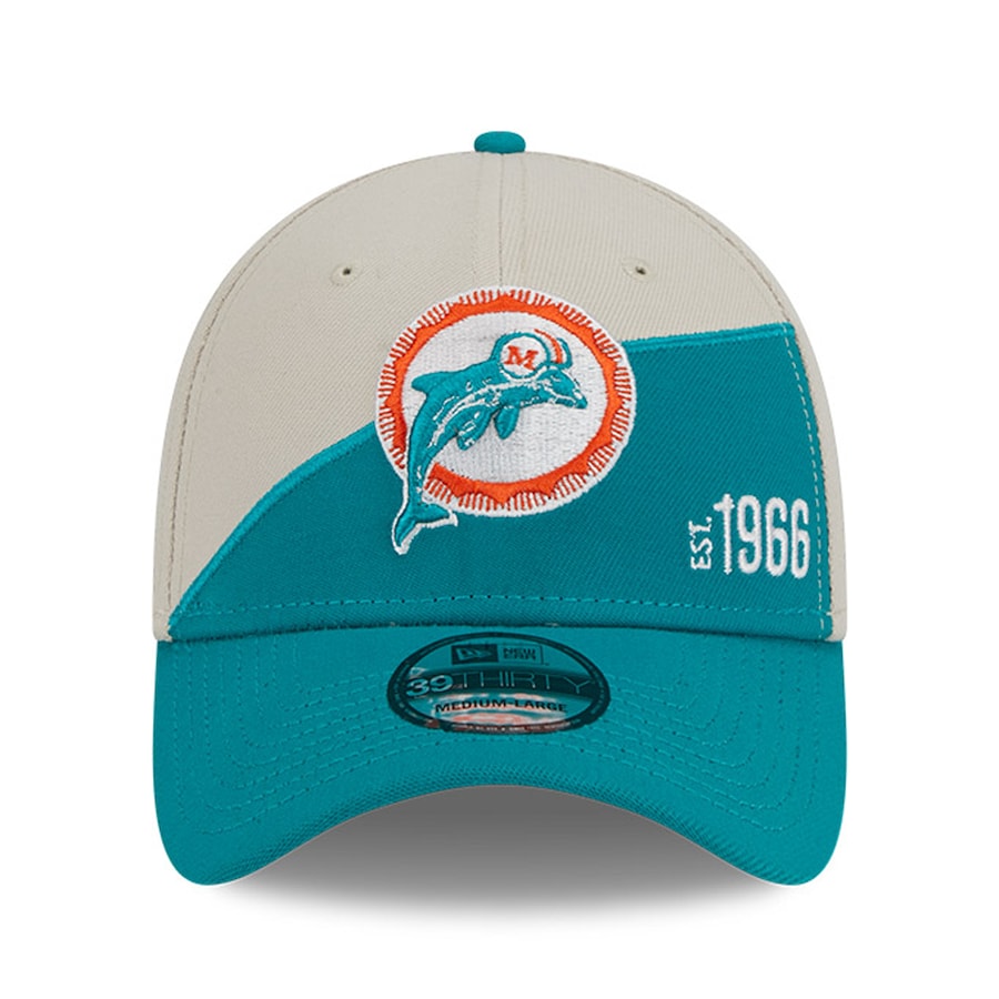 Men's New Era Aqua Miami Dolphins Caliber Trucker 9FORTY Adjustable Hat