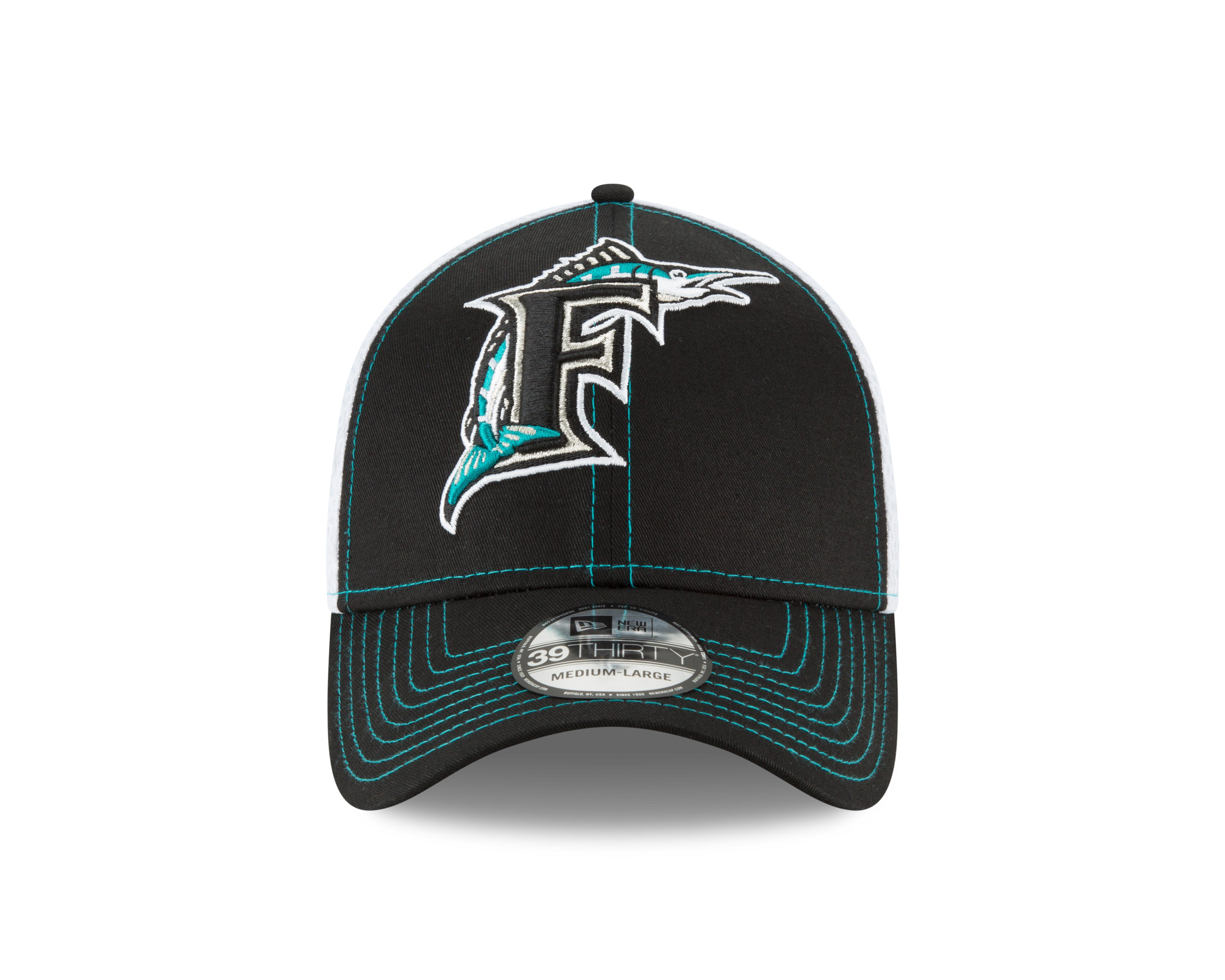 Miami Marlins 47 Brand Cooperstown Rewind Script Trucker Hat